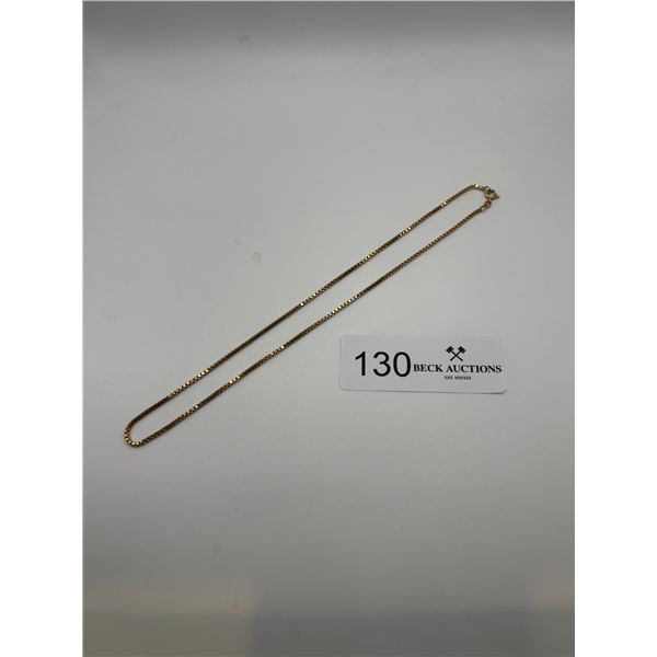 14K Gold Box Chain 7.2g