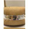 Image 2 : Haida Hand Carved Sterling Silver Cuff with 14K Inlay Carving 21g