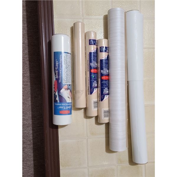 Rolls of Rubbermaid Shelf Liner
