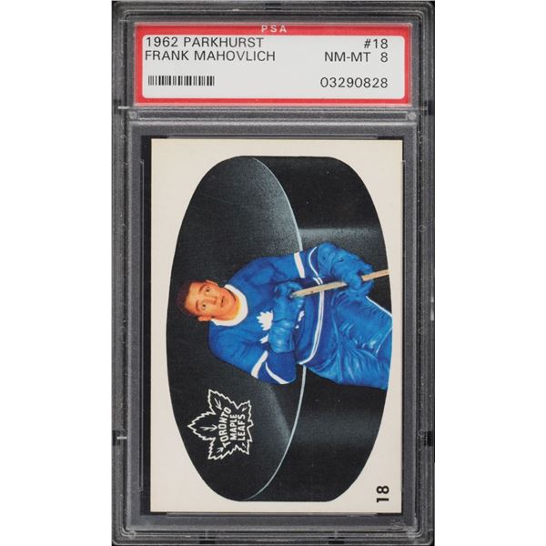 1962-63 Parkhurst #18 Frank Mahovlich (PSA 8)
