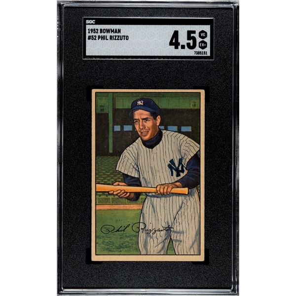 1952 Bowman #52 Phil Rizzuto (SGC 4.5)