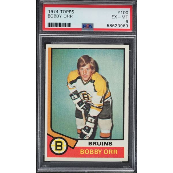 1974-75 Topps #100 Bobby Orr (PSA 6)