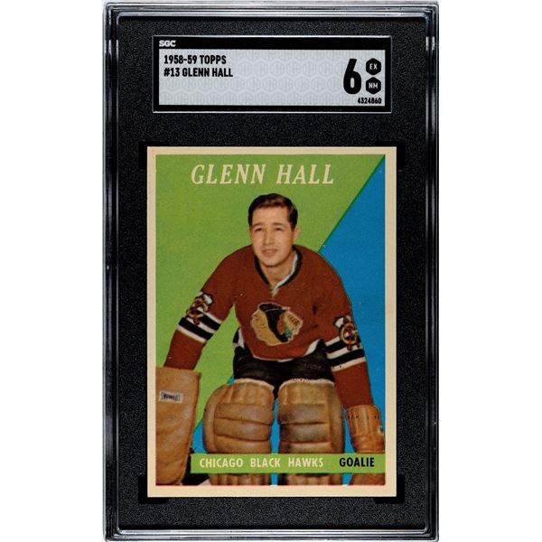 1958-59 Topps #13 Glenn Hall (SGC 6)