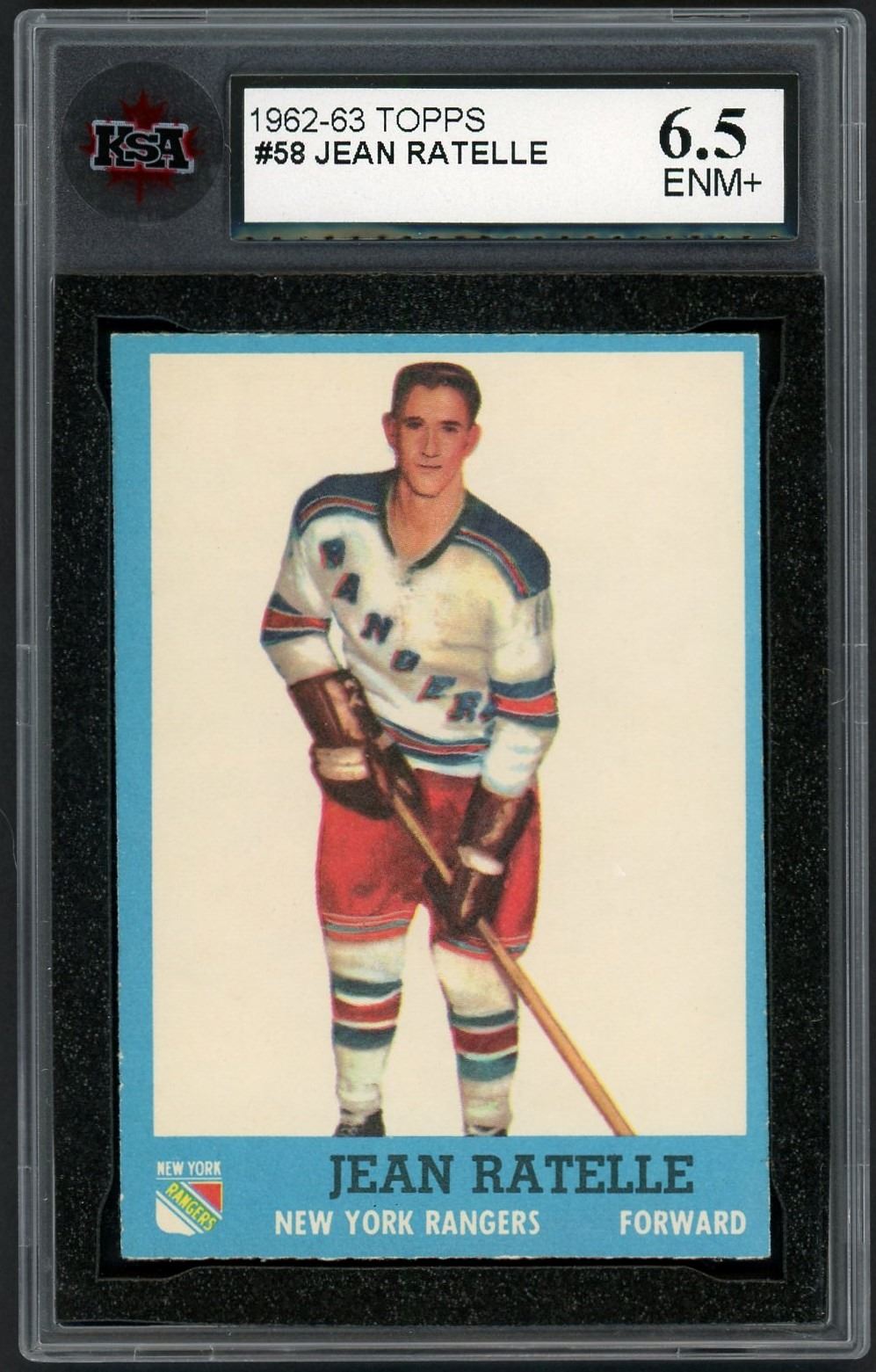 1962-63 Topps #58 Jean Ratelle (KSA 6.5)