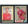 Image 1 : Lot of 2 x 1969-70 OPC Gordie Howe Cards