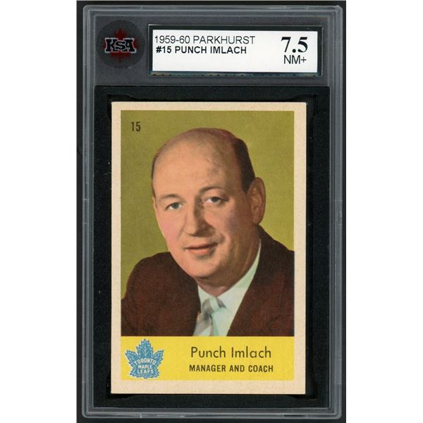 1959-60 Parkhurst #15 Punch Imlach RC (KSA 7.5)