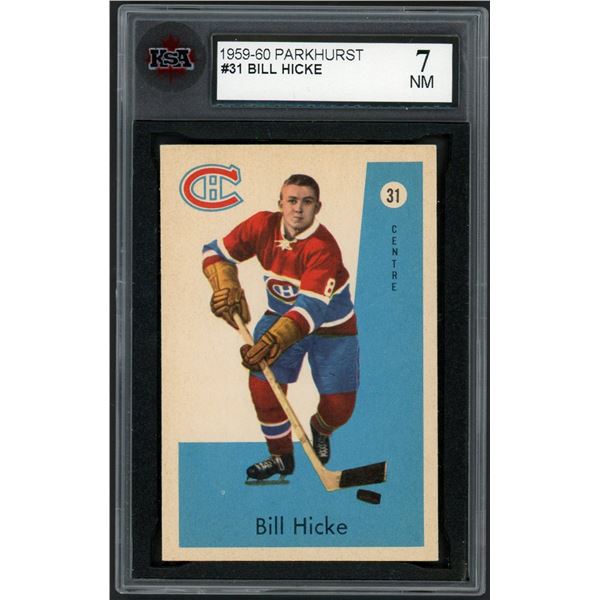 1959-60 Parkhurst #31 Bill Hicke RC (KSA 7)