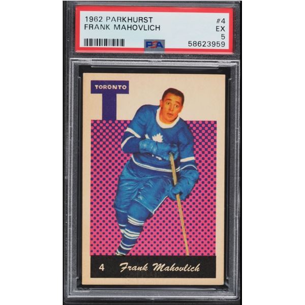 1962-63 Parkhurst #4 Frank Mahovlich (PSA 5)