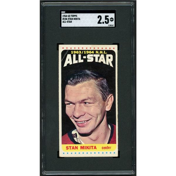 1964-65 Topps #102 Stan Mikita AS SP (SGC 2.5)