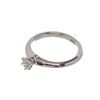 Image 4 : Tiffany  Co. Silver Diamond Solitaire Ring