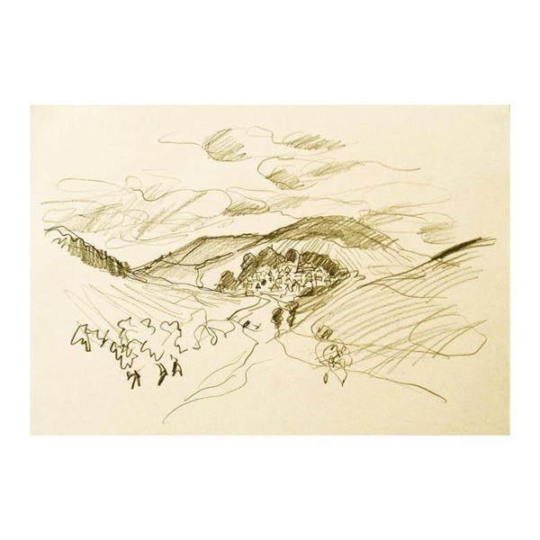 View of Nuits St Georges, Burgundy by Ensrud Original