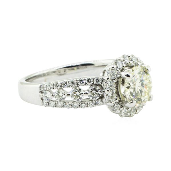 1.88 ctw Diamond Engagement Ring - 18KT White Gold