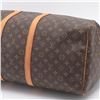 Image 3 : Louis Vuitton Brown Monogram Canvas Leather Keepall 55 cm Duffle Bag Luggage