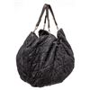 Image 2 : Chanel Black Denim Coco Cabas Chain Hobo Bag