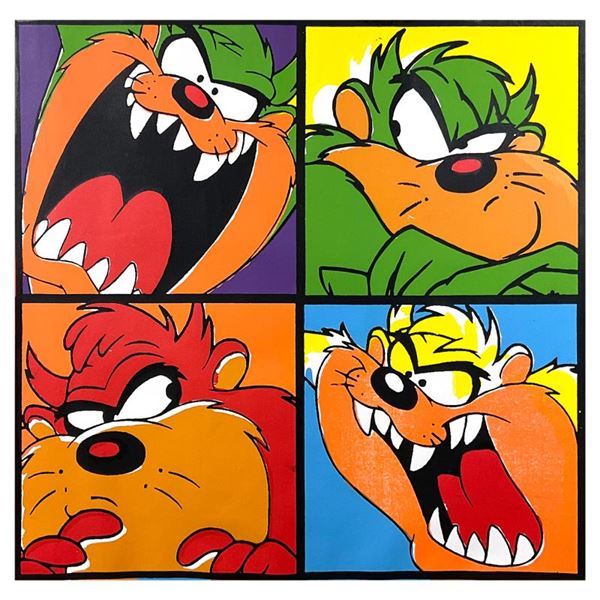 Four Tasmanian Devils by Steve Kaufman (1960-2010)