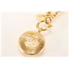 Image 8 : Chanel Gold-tone Metal CC Logo Cutout Sunburst Pendant Necklace