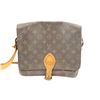 Image 1 : Louis Vuitton Brown Monogram Canvas Leather Cartouchiere MM Crossbody Bag