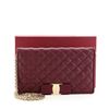 Image 1 : Salvatore Ferragamo Miss Vara Wallet on Chain Quilted Leather Red