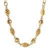Image 1 : Chanel Vintage Gold-tone Quilted Medallion Metal with Crystal Necklace