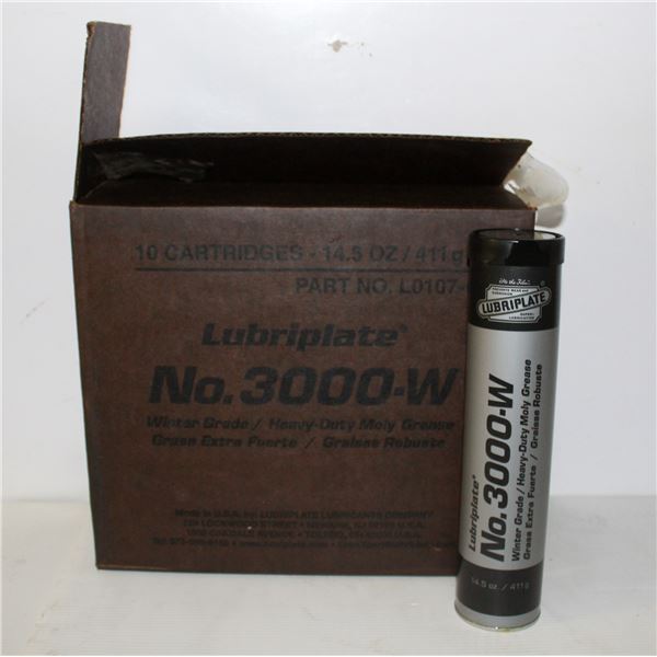 BOX OF LUBRIPLATE NO. 3000-W MOLY GREASE