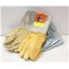 Image 1 : 3 PAIRS OF GANDER BRAND WELDING GLOVES