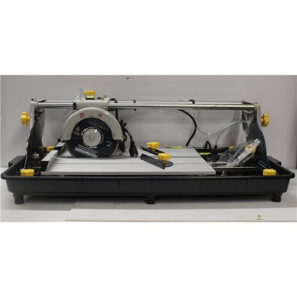 NEW MASTERCRAFT 7  SLIDING WET TILE SAW WITH TRAY