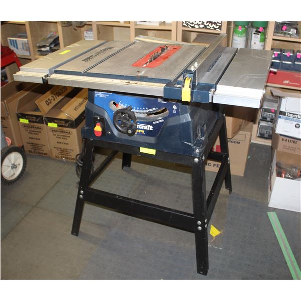 MASTERCRAFT 10  TABLE SAW W/ DUAL EXTENSION WINGS