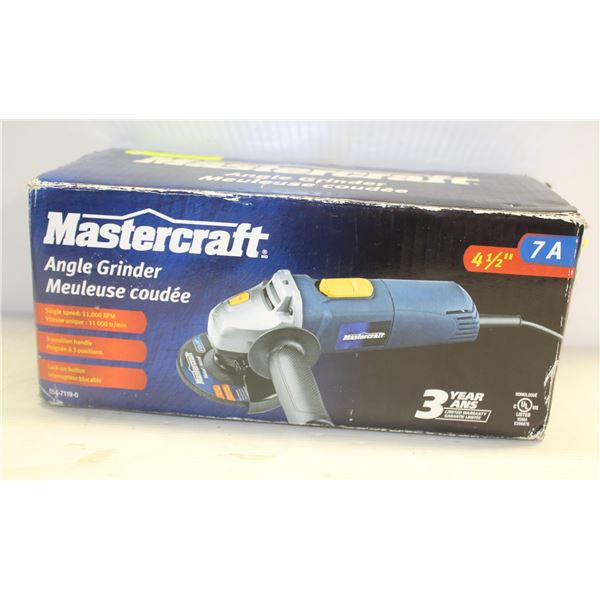 NEW MASTERCRAFT ANGLE GRINDER