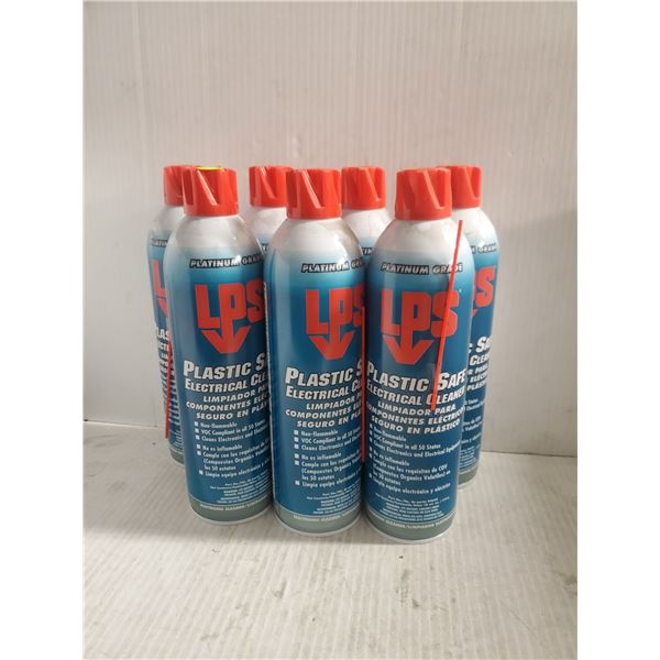 LOT OF 7 LPS PLASTIC SAFE ELECTRICAL CLEANERS