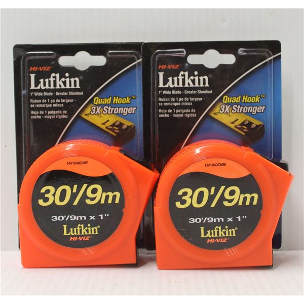 PAIR OF LUFKIN 30' TAPE MEASURE