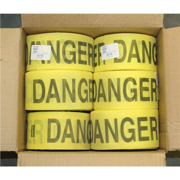 BOX OF YELLOW DANGER TAPE