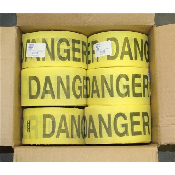 BOX OF YELLOW DANGER TAPE