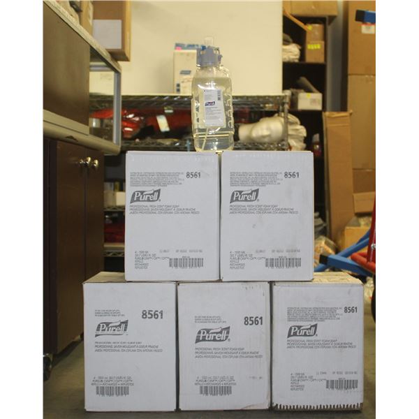 5 CASES OF PURELL PRO. FRESH SCENT FOAM SOAP