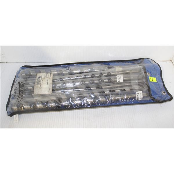 WILLIAMS 9PC AUGER BIT SET 1/2  TO 1 