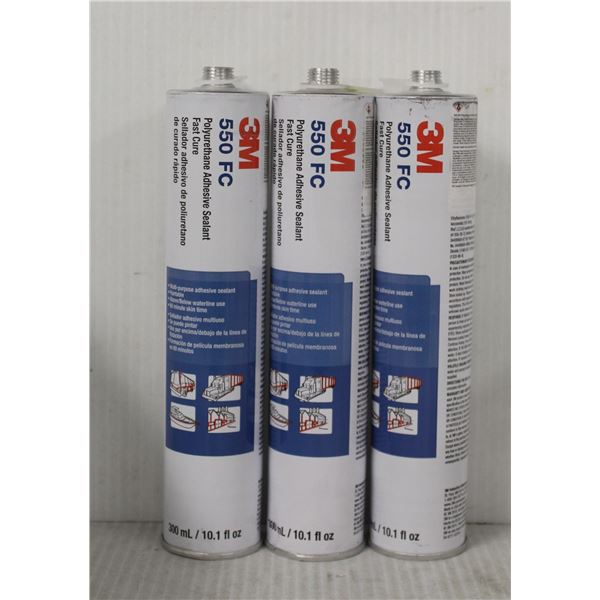 PAIR OF 3M 550 FC POLYURETHANE ADHESIVE SEALANT