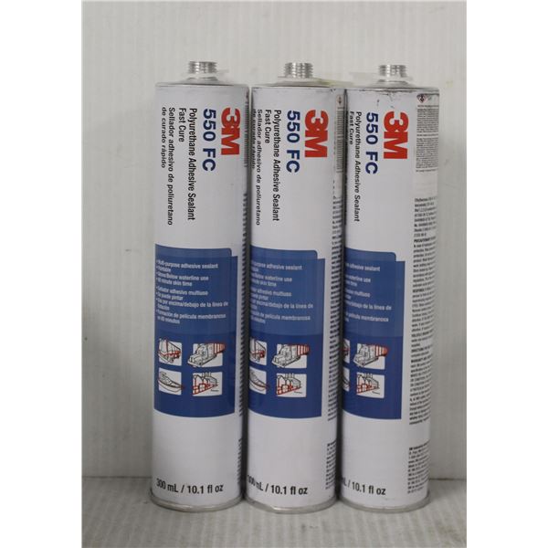 PAIR OF 3M 550 FC POLYURETHANE ADHESIVE SEALANT