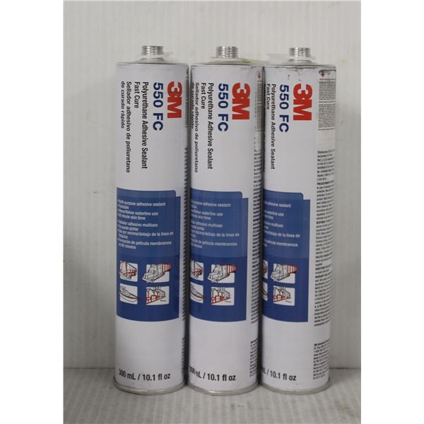 PAIR OF 3M 550 FC POLYURETHANE ADHESIVE SEALANT