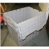 LOT OF 2 GREY 21.5 X 15" X 17" BINS WITH ATTACHED