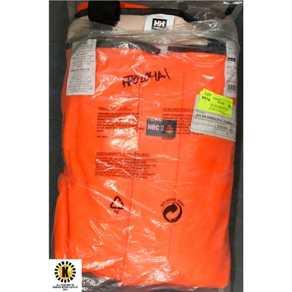 NEW SIZE 3XL BIB INS. HI-VIS RAINWEAR COVERALLS