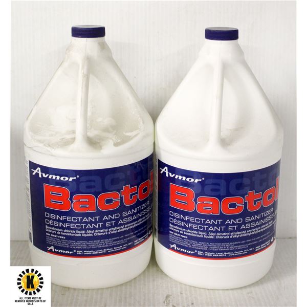 2 X 4L AVMOR BACTOL DISINFECTANT / SANITIZER