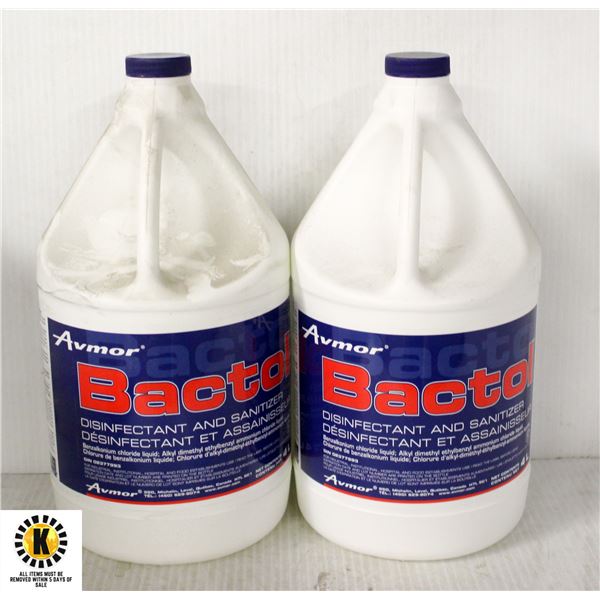 2 X 4L AVMOR BACTOL DISINFECTANT / SANITIZER