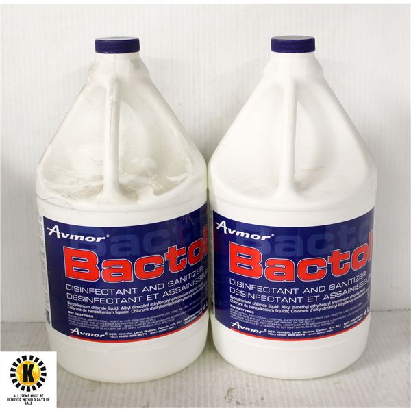 2 X 4L AVMOR BACTOL DISINFECTANT / SANITIZER