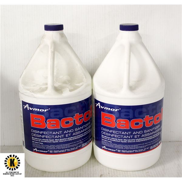 2 X 4L AVMOR BACTOL DISINFECTANT / SANITIZER