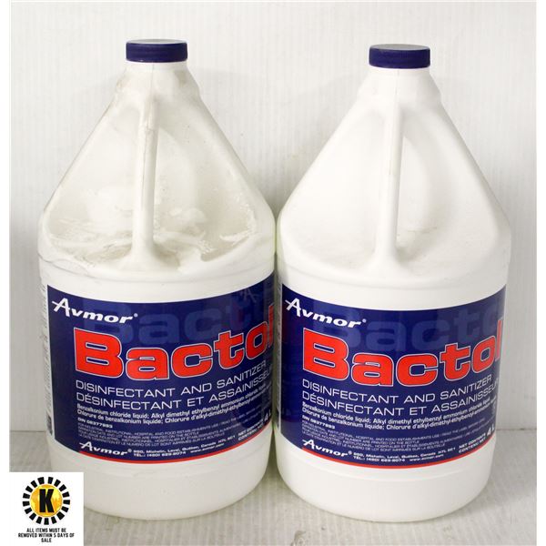 2 X 4L AVMOR BACTOL DISINFECTANT / SANITIZER