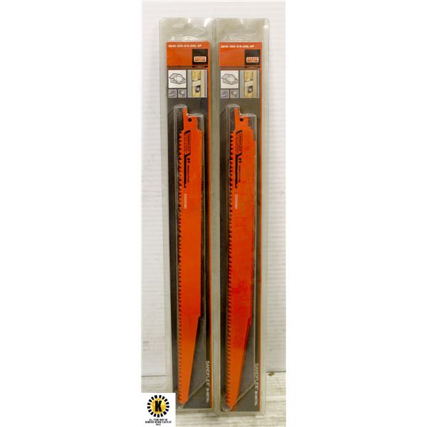 PAIR OF BI-METAL BLADE RECIP GR DEMO 12IN 5PK