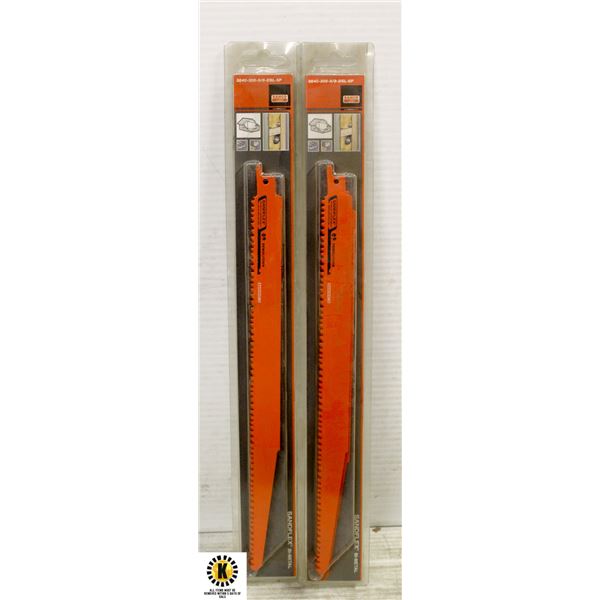 PAIR OF BI-METAL BLADE RECIP GR DEMO 12IN 5PK