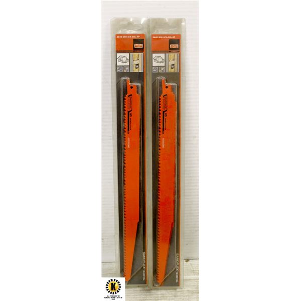 PAIR OF BI-METAL BLADE RECIP GR DEMO 12IN 5PK