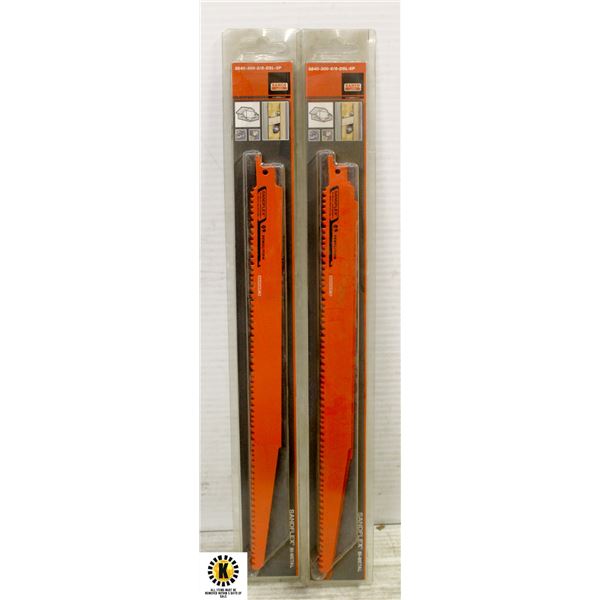 PAIR OF BI-METAL BLADE RECIP GR DEMO 12IN 5PK