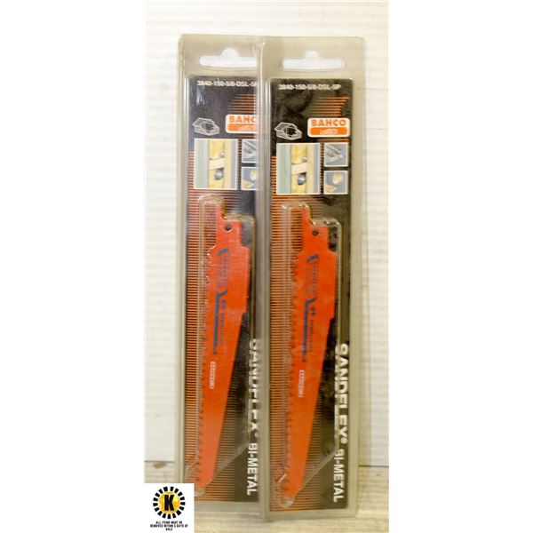 PAIR OF BI-METAL RECIP BLADE 6 