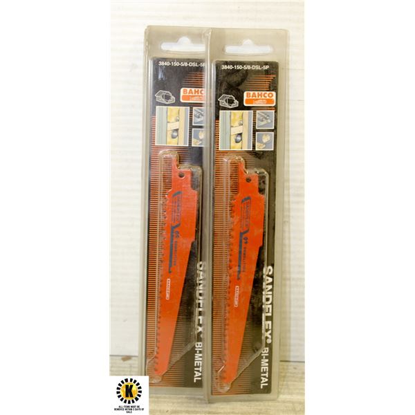 PAIR OF BI-METAL RECIP BLADE 6 